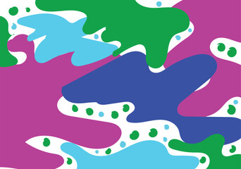 Doodle abstract background style design 2