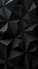 Fototapeta premium Digital black modern 3d geometry abstract graphic poster background