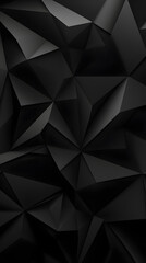 Fototapeta premium Digital black modern 3d geometry abstract graphic poster background