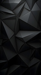 Obraz premium Digital black modern 3d geometry abstract graphic poster background