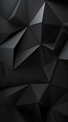 Fototapeta premium Digital black modern 3d geometry abstract graphic poster background