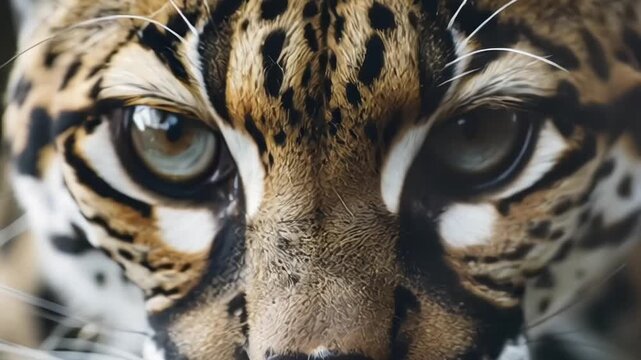 Close-up of a curious ocelot in a natural environment