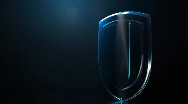 Blue shield motion scene, Take the video going around the object