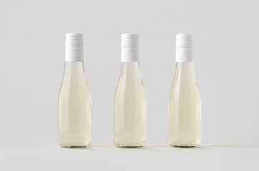 Small white wine bottle mockup. Burgundy, alsace, rhone shape.