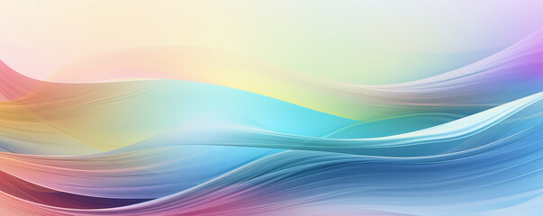 Minimalistic background with soft pastel waves creating a serene and tranquil design, calming decorative elements background