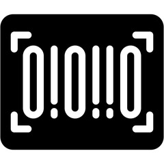 Vector Icon Bar Code, Products, Price, Scan, QR Code, Shipping And Delivery