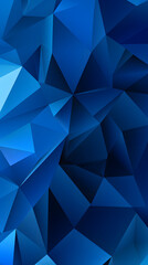 Fototapeta premium Digital blue modern 3d geometry abstract graphic poster background