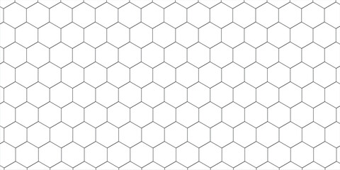 Hexagon pattern. Seamless background. Abstract honeycomb background in gray. Vector illustration, eps10.