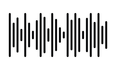 Equalizer music waves collection. Set of black music wave. Black music line wave beat collection. Frequency audio waveform with white background