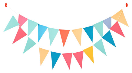 Fototapeta premium PNG Party banner flag paper clothesline celebration.