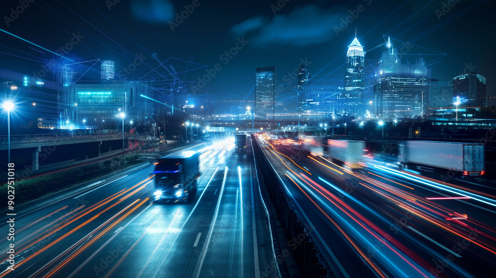 Poster advanced logistics infrastructure with smart grids