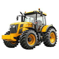 Tractor isolated on transparent or white background 