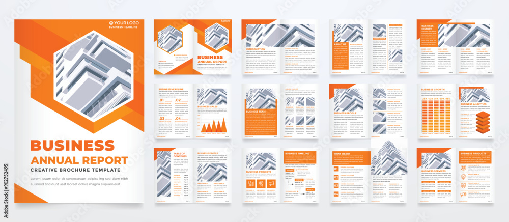 Poster minimalist brochure template with modern concept and minimalist layout use for business profile and 