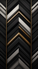 Digital black and white diagonal geometric abstract graphics poster background