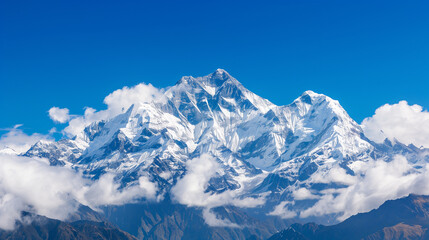 Obraz premium Mountain peaks covered in snow 