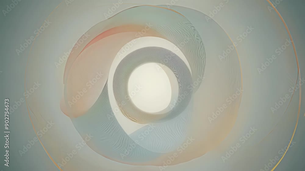 Poster the essence of transformation captured in a whirlwind of rotating shapes that morph into fresh twist