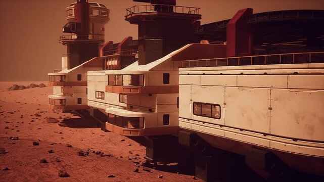 ultimate frontier for human exploration, a base on Mars that represents the pinnacle of human achievement