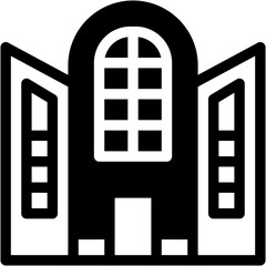 Vector Icon Shopping Center, Building, Shopping Mall, City, Supermarket, Architecture and City