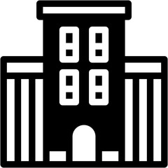 Vector Icon Building, Apartment, Residential, Town, City, Architecture