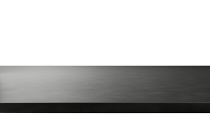 black table isolated on transparent background cutout