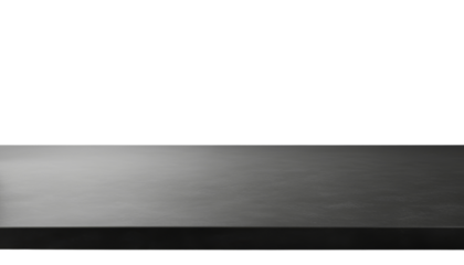 black table isolated on transparent background cutout