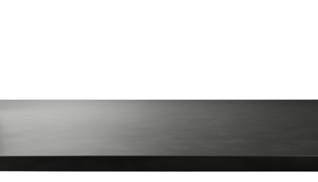 black table isolated on transparent background cutout