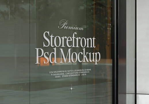 Retail Storefront Window Mockup