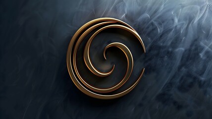 A sleek business logo featuring a unique abstract mark with sharp geometric shapes, captured in high-definition. 
