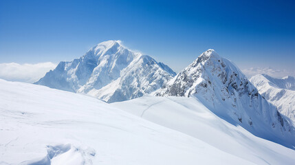 Obraz premium winter mountains in Caucasus region