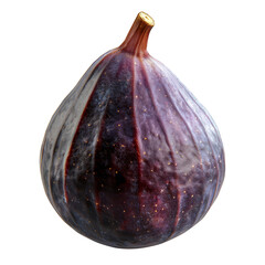 Large juicy sweet fig isolated on white background.