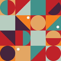 Seamless geometric pattern. Scandinavian style patern. Print on textiles and paper. Packaging print. Vector illustration