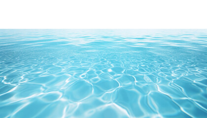 Fototapeta premium blue water surface isolated on transparent background cutout