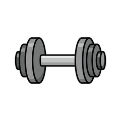 dumbbell icon vector design template simple and clean