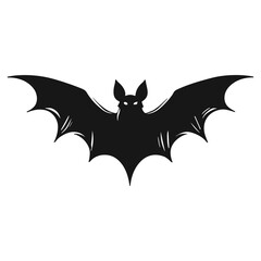 Halloween Bat Silhouette - Dark and Mysterious Vector Art