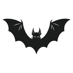 A Halloween bat silhouette vector