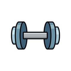 dumbbell icon vector design template simple and clean
