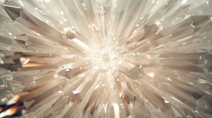 Obraz premium Shimmering Crystal Burst - Sparkle of Light and Reflections