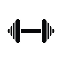 dumbbell icon vector design template simple and clean