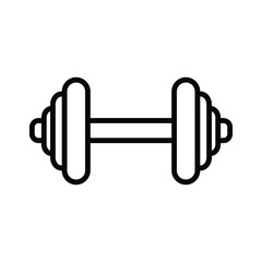 dumbbell icon vector design template simple and clean