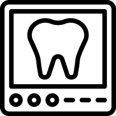 Vector Icon X Ray, Medical, Bone, Radiology, Diagnosis, Radiography