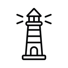 Let our charming Lighthouse Vector Icon guide you through stormy seas and calm waters alike