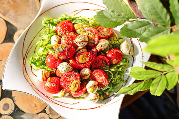 salad with vegetables
