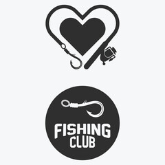  Fishing Typography  Logo Design Vector Art Fishing Logo