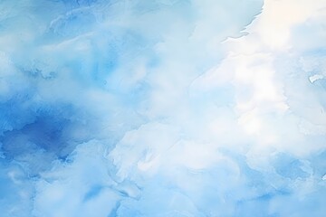 Fototapeta premium Blue background. Abstract watercolor background