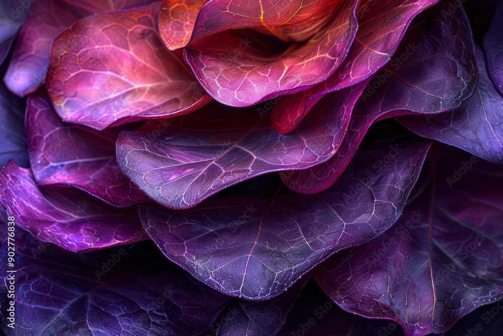 Poster clean image of abstract shapes and intricate leaf patterns, creating a vibrant and eye-catching comp