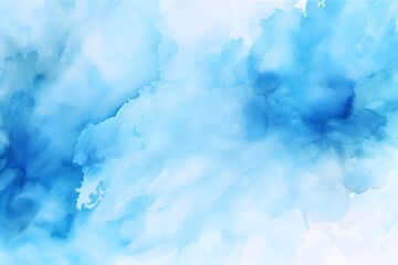 Fototapeta premium Blue watercolor hand painted background