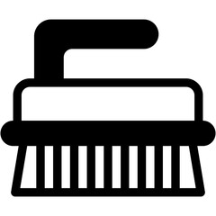 Vector Icon Brush, Clean, Wash, Cleaning, Laundry