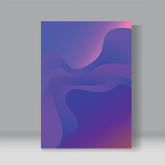 A4 abstract color 3d paper art illustration