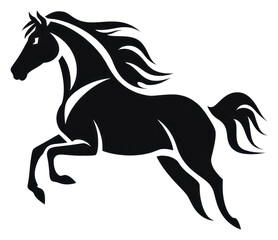 Obraz premium PNG The Year of the horse silhouette stencil animal.