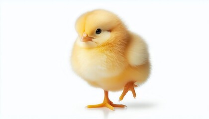 Obraz premium chick on a white background